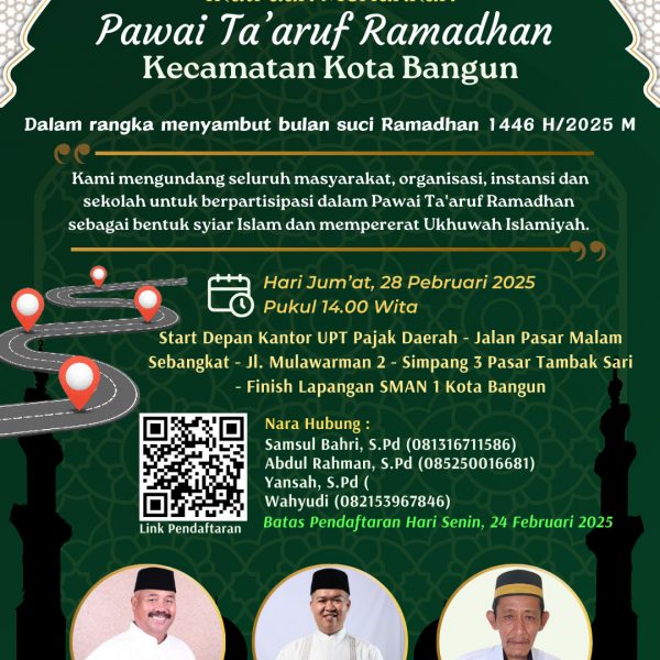 Pengumuman Pawai Menyambut Ramadhan di Kecamatan Kota Bangun