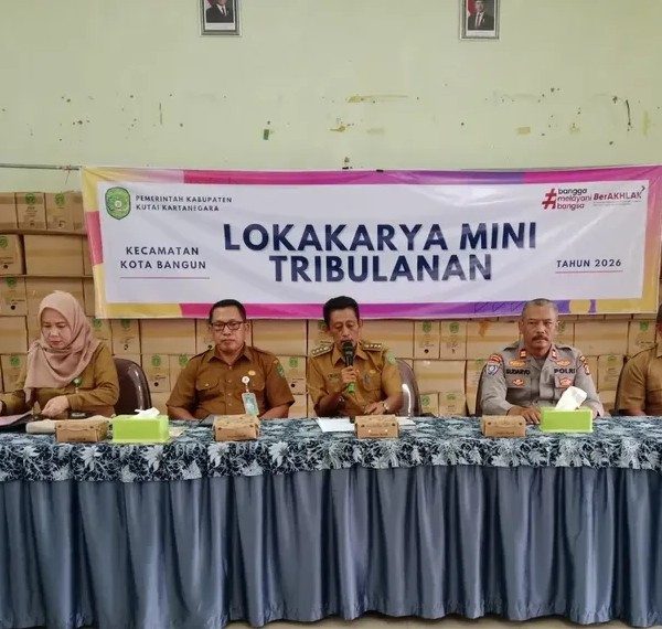 Kecamatan Kota Bangun Gelar Lokakarya Mini Tribulanan 2026