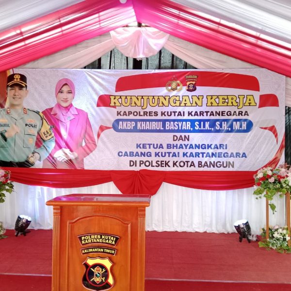 Kapolres Kukar Kunjungi Polsek Kota Bangun Perkuat Sinergi Pelayanan