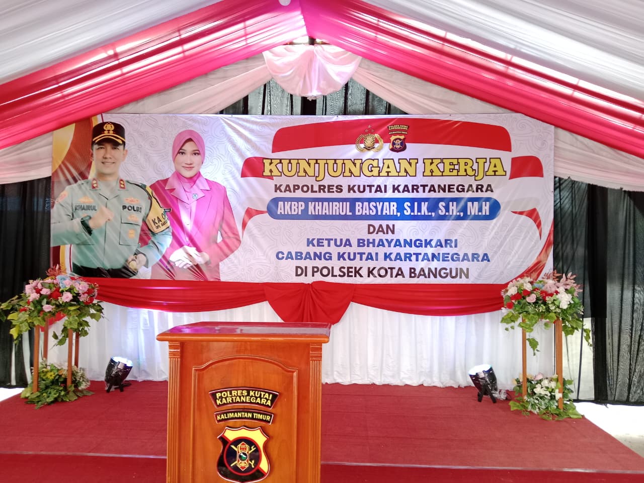 Kapolres Kukar Kunjungi Polsek Kota Bangun Perkuat Sinergi Pelayanan